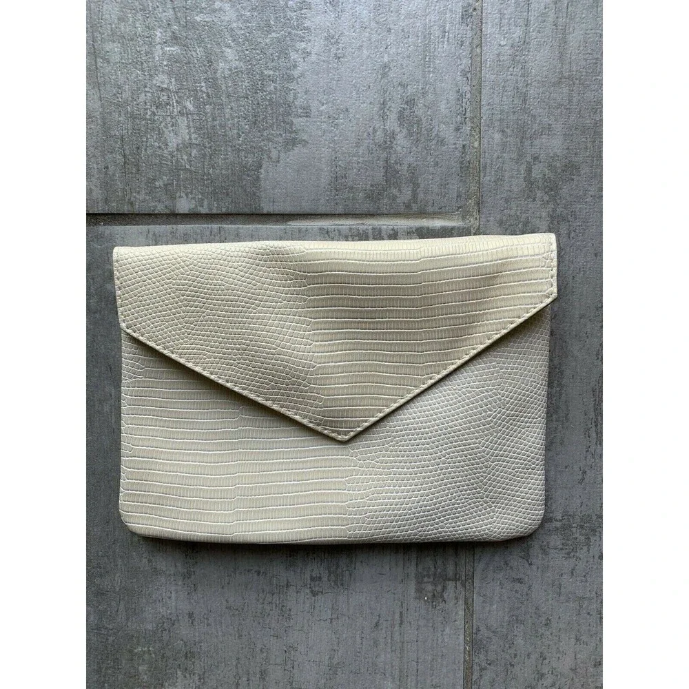 Snake Embossed Snap Closure Wallet Clutch Pouch Travel Makeup Bag Case NEW